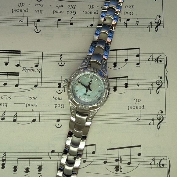 Relic Silver Watch with Crystal Accents - Picture 8 of 16